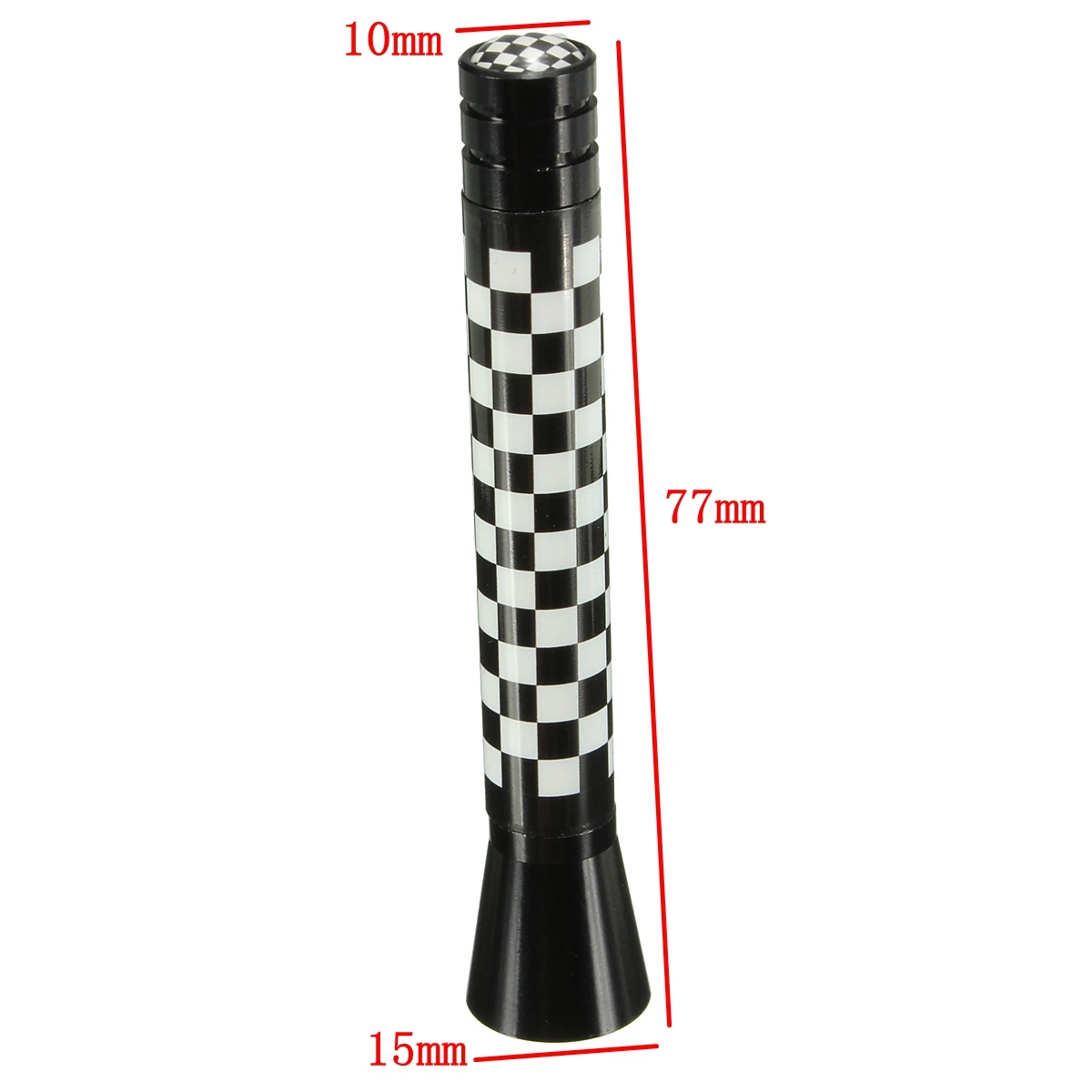 7.7cm/10.7cm Union Jack Car Roof Radio Aerial fm Antenna Antena for Mini Cooper S JCW R55 R56 R57 R60 F55 F56 - Color Name: 7.7cm