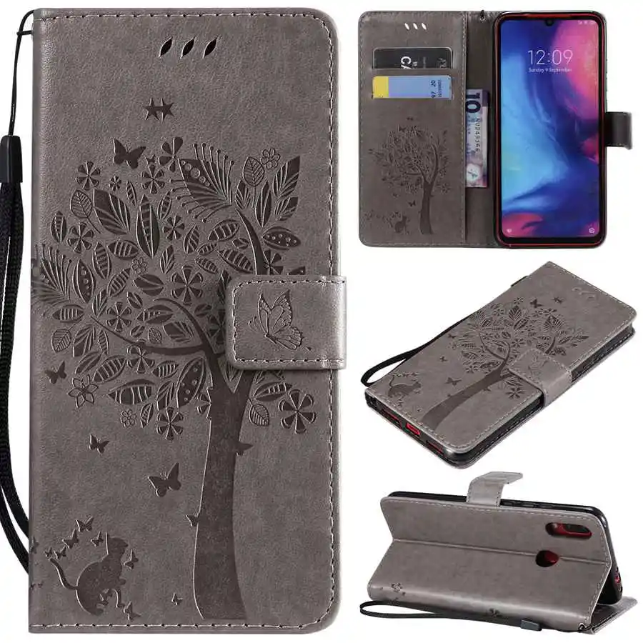 cell phone lanyard pouch Embossing Print Case For Xiaomi Mi A1 A2 A3 Lite Pocophone X3 NFC M3 F3 F1 Flip Wallet Case For Xiaomi Mi 5 6 7 8 9 10 11 Lite phone flip cover