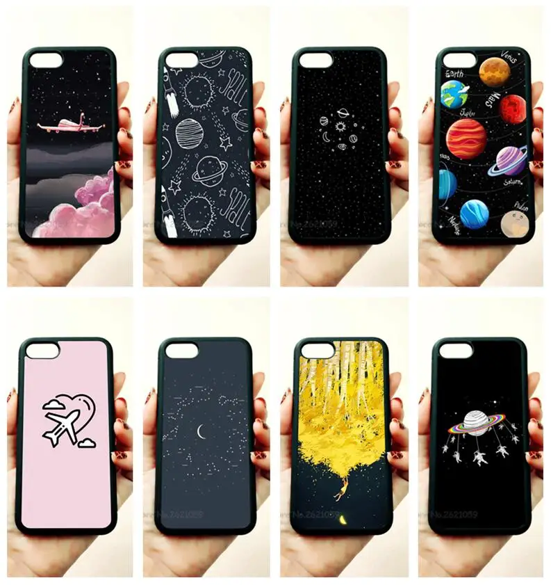 

Space stars fantasy art soft edge mobile phone cases for apple iPhone x 5s SE 6 6s plus 7 7plus 8 8plus XR XS MAX case