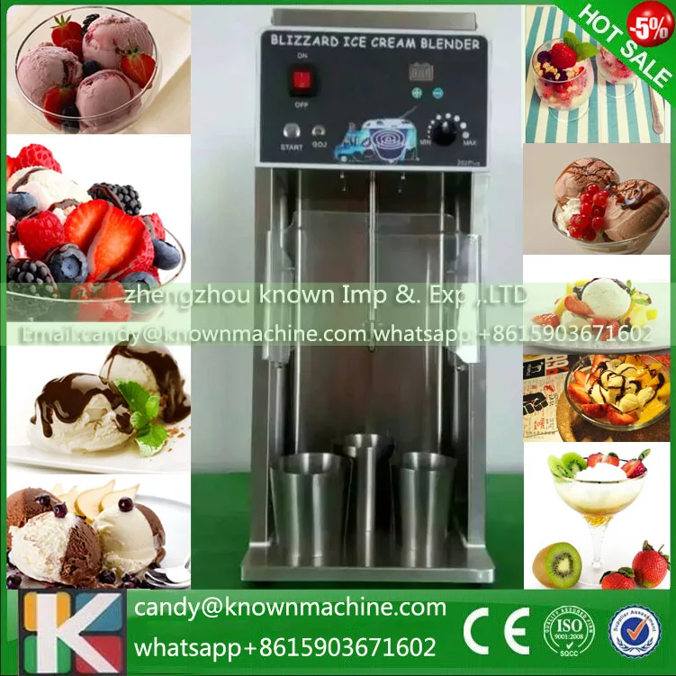 Stainless steel delicious nut yogurt kinds of Fresh Fruit Ice Cream Mixer blender making Machine