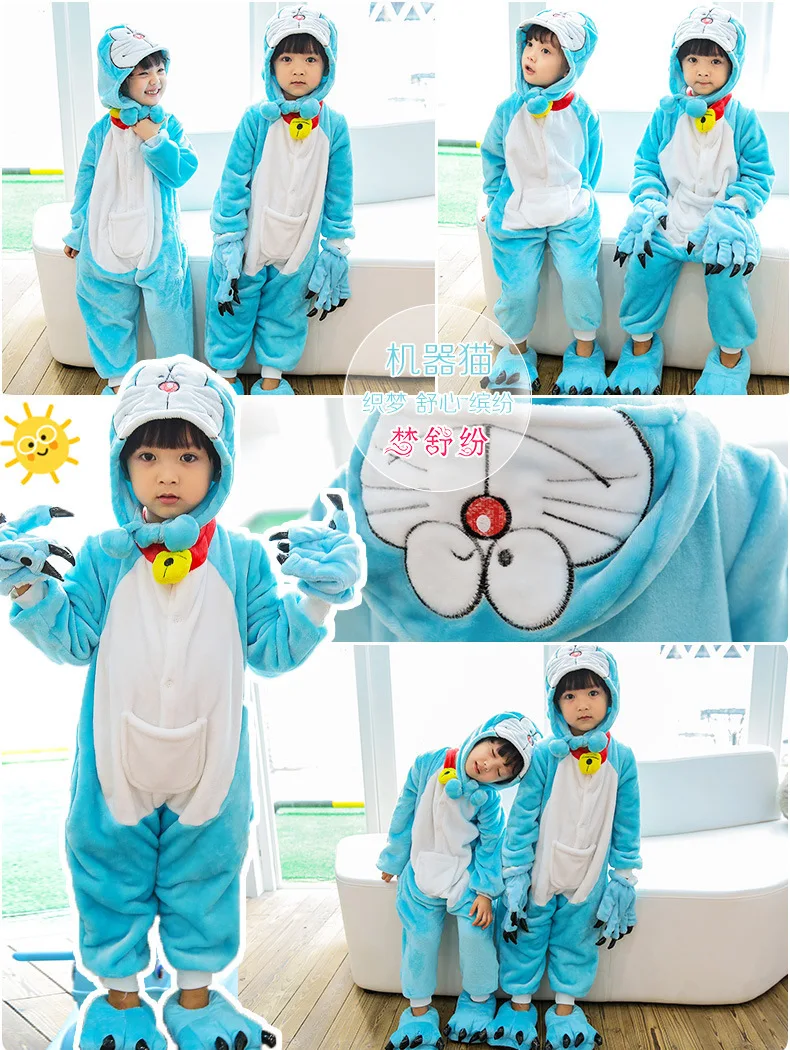 Yellow People Onesie Pajamas Baby Sleepsuit Anime Cosplay Costumes Jumpsuit Pyjamas Flannel Animal Kid Sleepwear Homewear free
