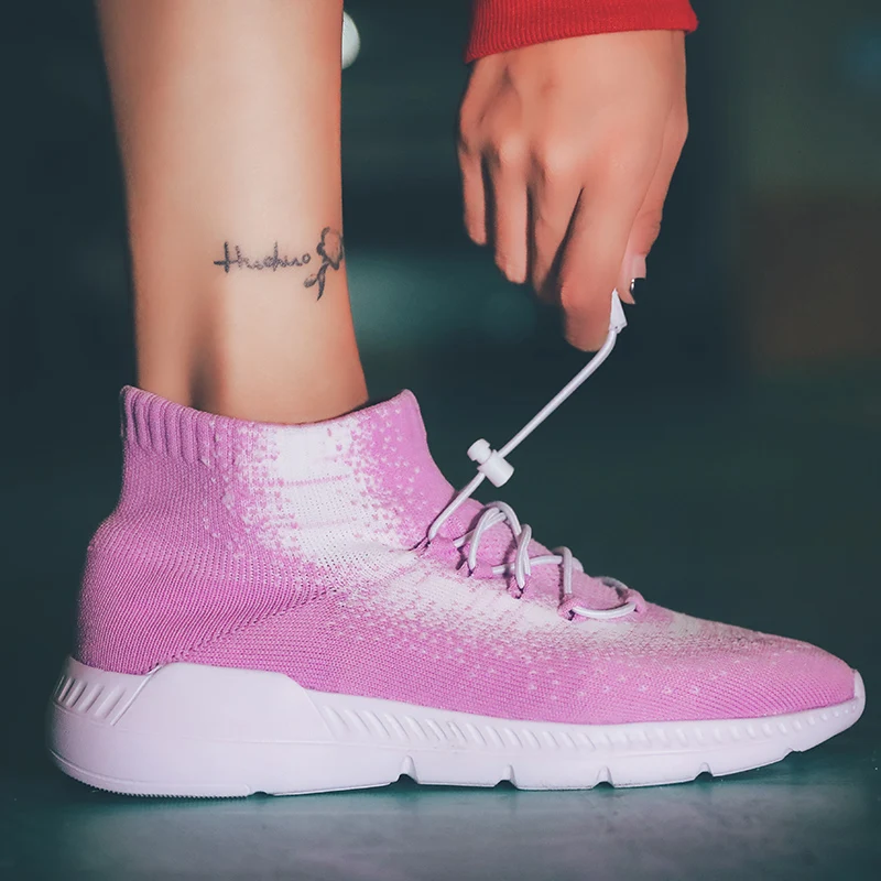 Women Mesh Running Shoes Sport Shoes Breathable Sports Sneakers Woman Sock Female Sneakers Walking Shoes кроссовки женские