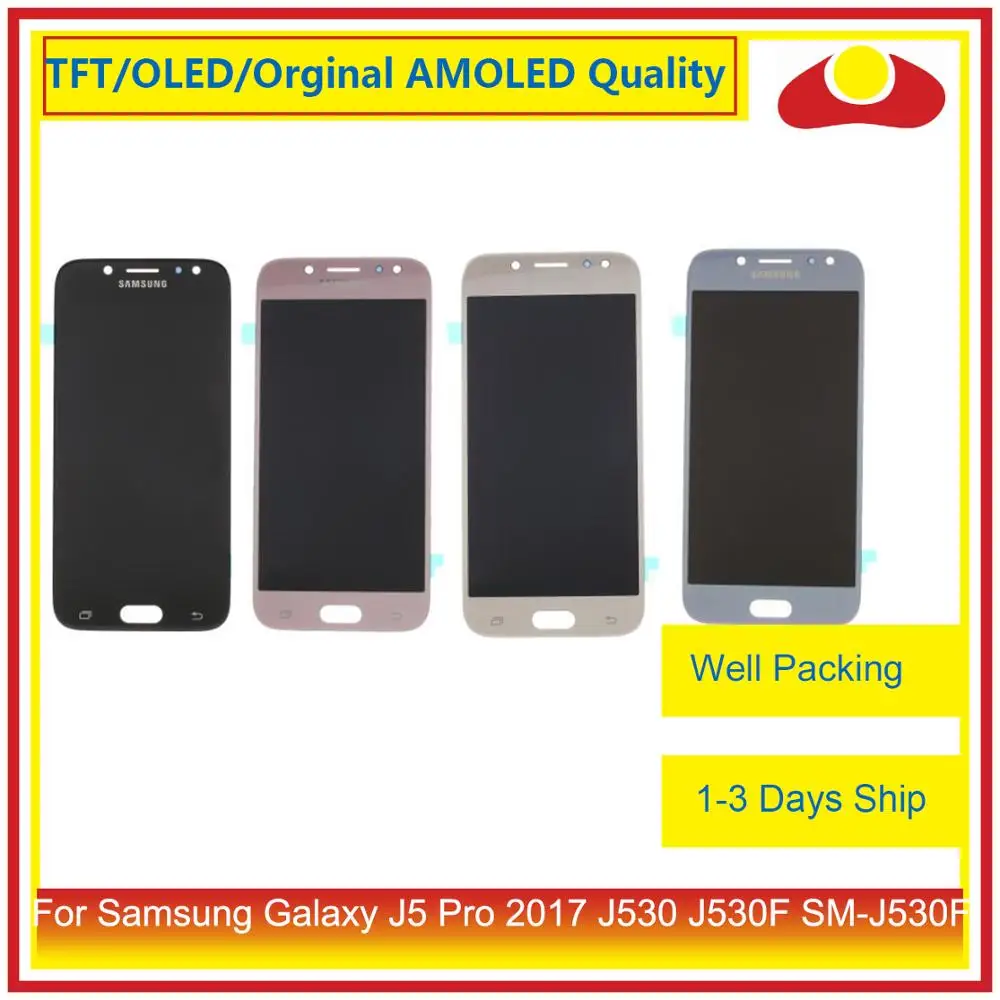 

50Pcs/lot DHL For Samsung Galaxy J5 Pro 2017 J530 J530F SM-J530F LCD Display With Touch Screen Digitizer Panel LCD Complete
