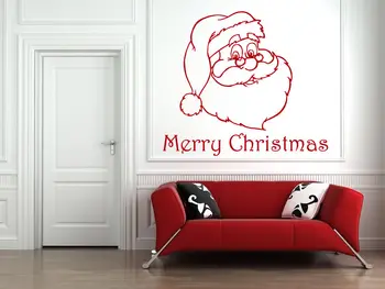 

Wall Decals Merry Christmas Santa Claus Decal Vinyl Sticker Home Decor