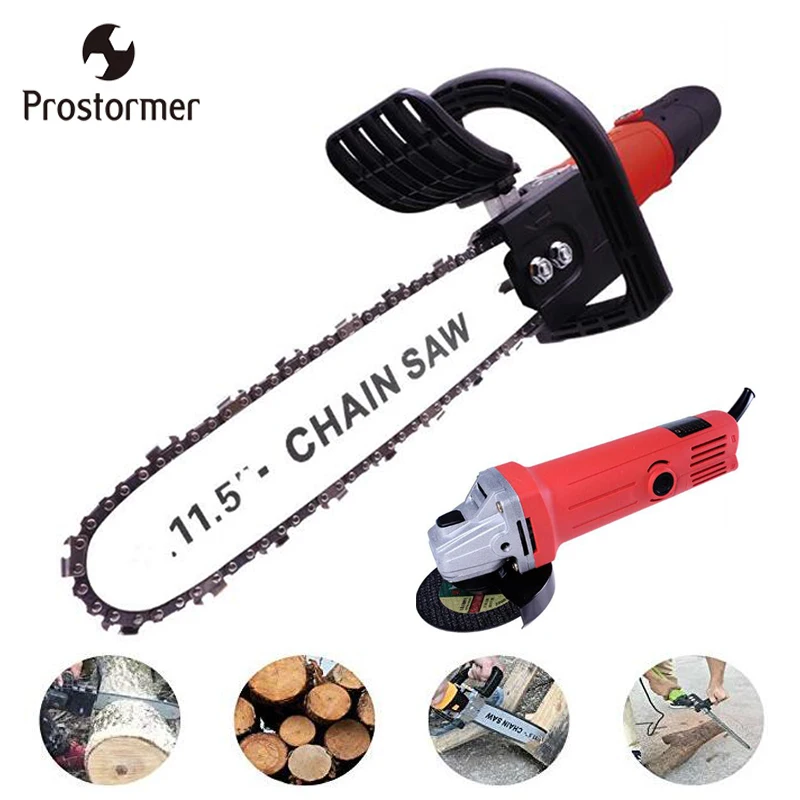 

Prostormer Electric Saw 11.5 Inch Chainsaw Bracket Set For M10 Angle Grinder To Chain Saw Woodworking Power Tool
