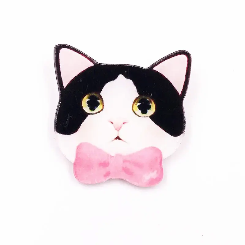 

1Pcs Kiyomi Cats Brooches for Women Kids Lapel Pins Handbags Clothes Decoration Badges Children Present