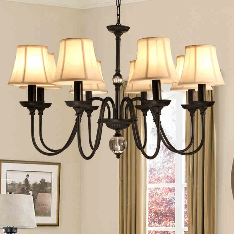 

3heads 5heads 8heads E14 90-260V American Village chandelier light for living room bedroom lighting