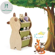 Луи Мода Дети хранение в шкафу стойки для игрушек милый лес мальчик и девочка