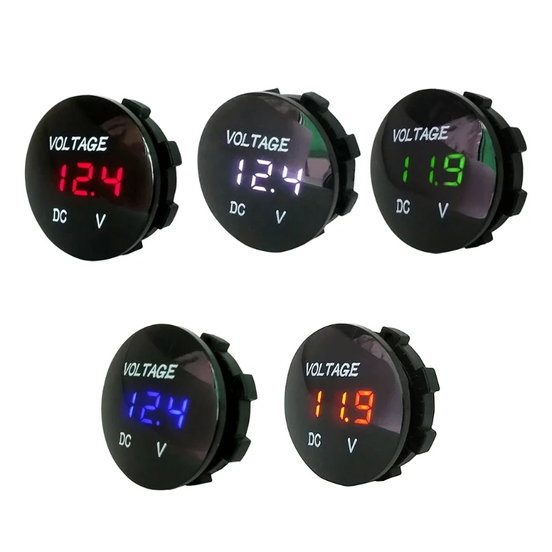 

2019 Car Motorcycle DC5V-48V LED Panel Digital Voltage Meter Display Voltmeter Type2