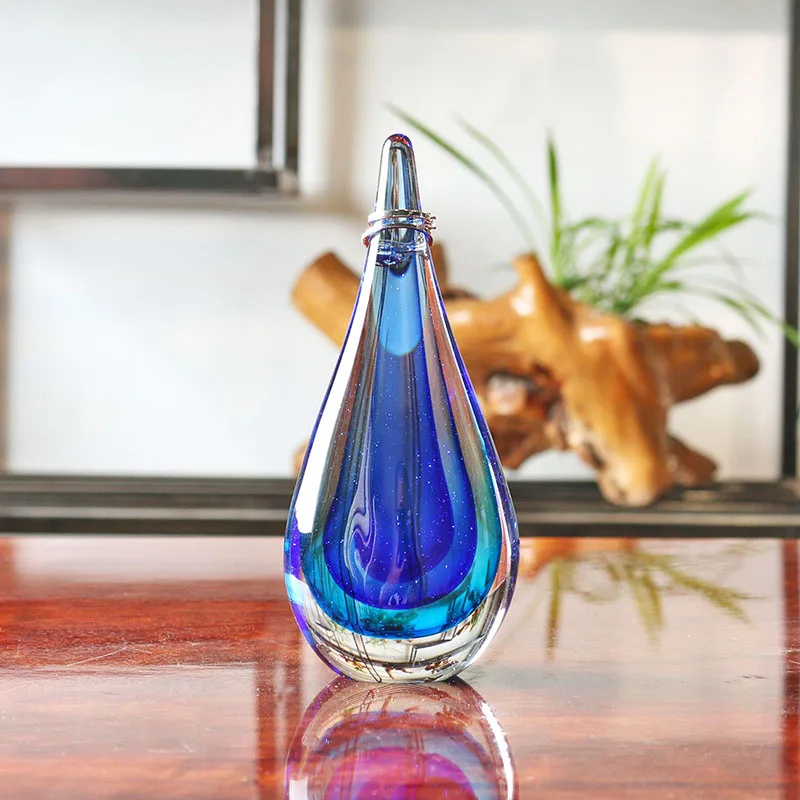 Aliexpress.com : Buy H&D Handmade Glass Blue Water Drop ...