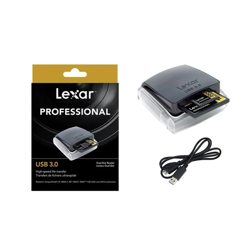 Lexar профессиональная cf карта SD считыватель смарт карт USB 3 0 с двумя слотами