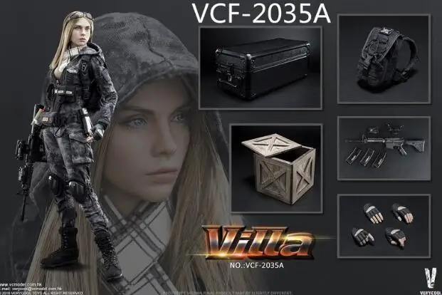 Полный набор с головой и телом 1/6 VERYCOOL VCF-2035 вилла сестра цветок женская фигурка солдата коллекция кукла игрушки подарок - Цвет: A