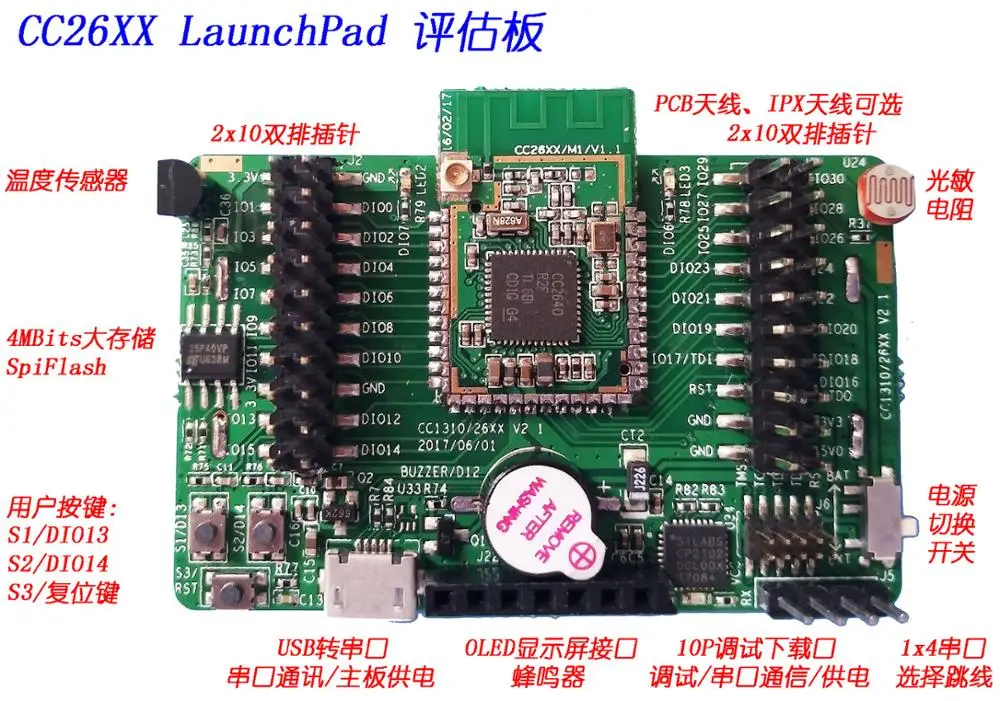 CC2640R2F + CC2592PA модуль CC2640R2 макетная плата поддержка Bluetooth 5 4 2|bluetooth 4.2|bluetooth 5bluetooth