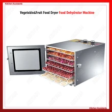 XH01 XH02 6 10 Trays Food Dehydrator Snacks Dehydration Dryer Fruit Vegetable Herb Meat Drying Machine Stainless Steel 10 layer fruit drying machine stainless steel 800w vegetable beef drying sausage food drying machine
