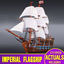 NEW LEPIN 22001 Pirate Ship Imperial warships Model Building Kits Minifigure Block Briks Toys Gift 1717pcs Compatible 10210