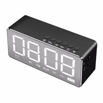 

Portable Speaker Q9 Bluetooth 4.1 Speaker Wireless Stereo Music Soundbox with LED Time Display Clock Alarm Loudspeaker
