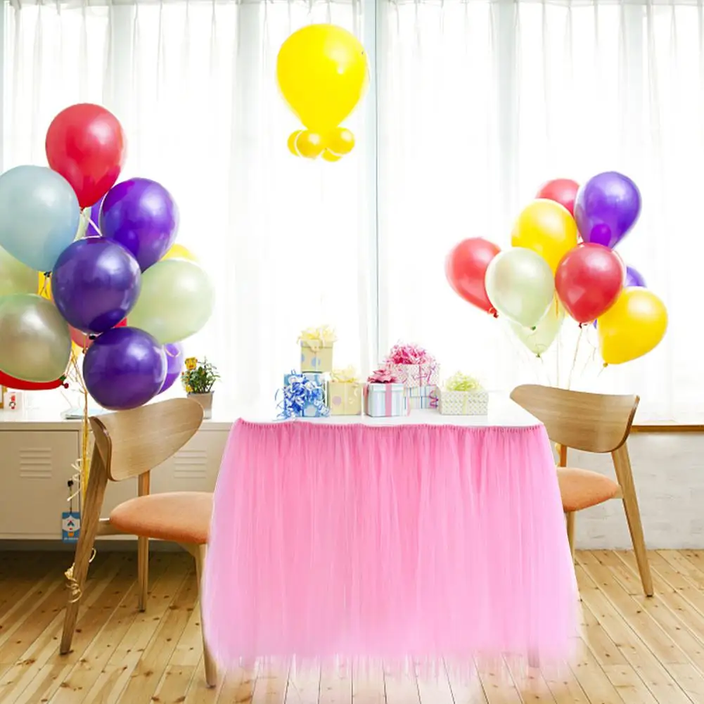 HobbyLane 80x91 5 см фатиновые сетчатые юбки для стола свадьбы дня рождения вечеринки