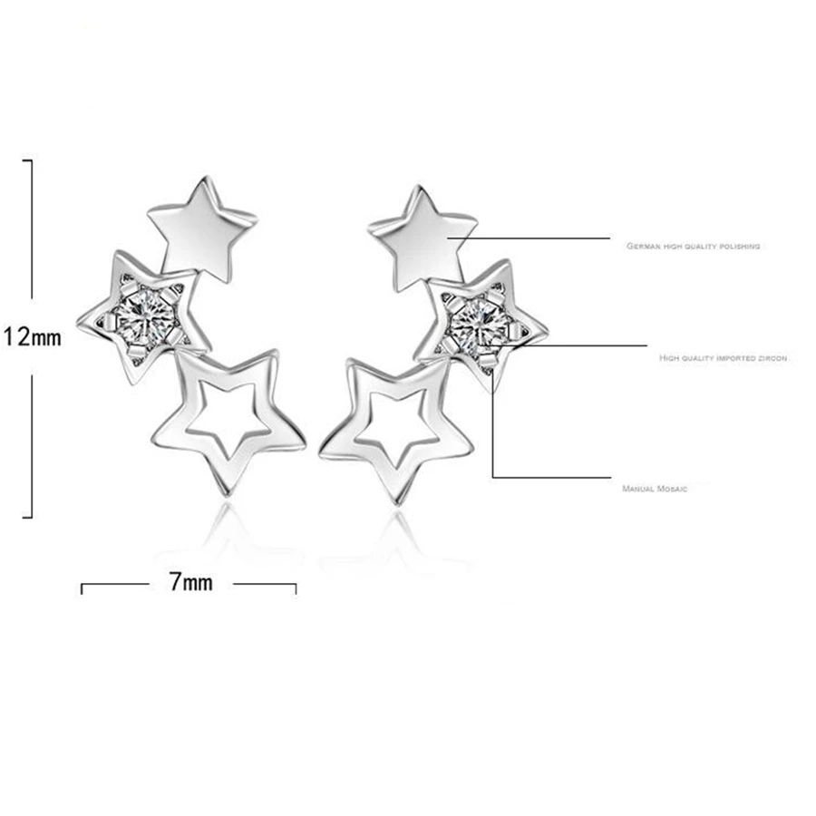 AKOYW-Women-s-fashion-star-stud-earrings-temperament-hollow-jewelry-luxury-zircon-silver-Colour-stud-earrings