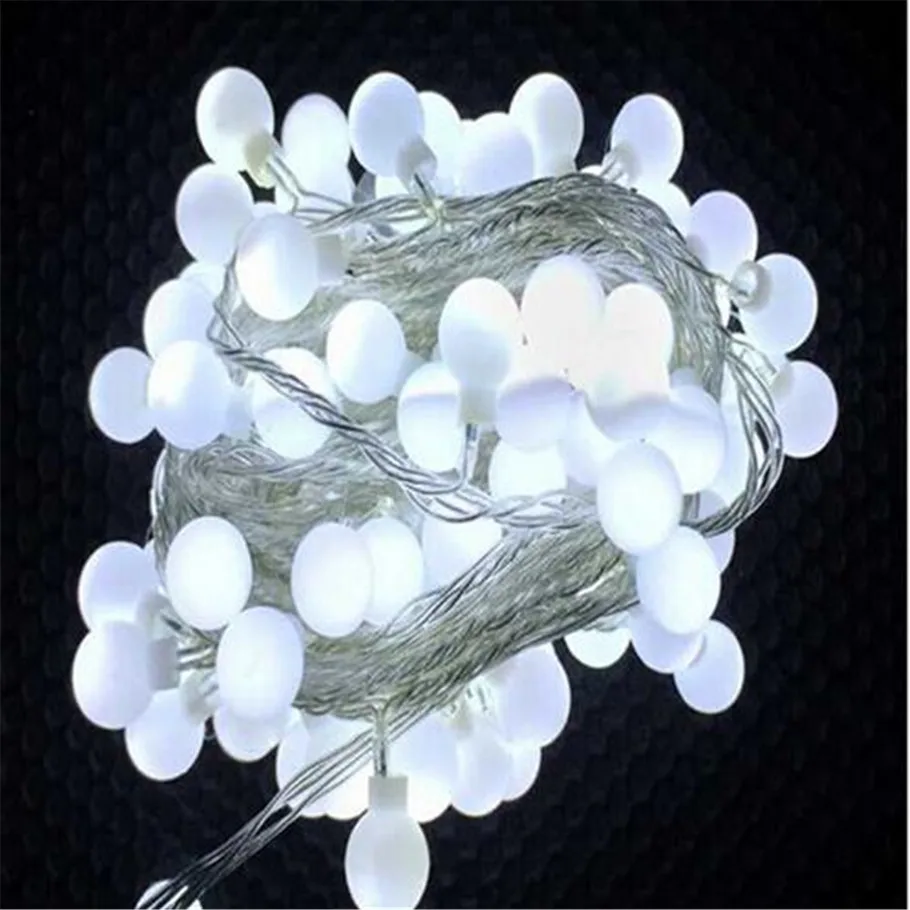 10 м светодиодные гирлянды с 50led шариком ac220в Праздничная декоративная лампа