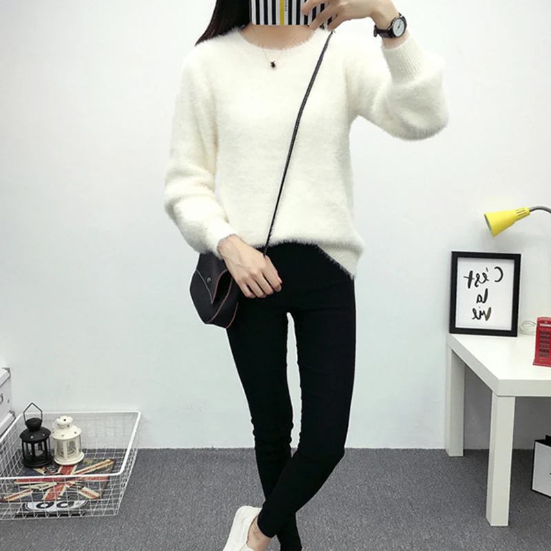 Pull Femme Christmas Sweater Blusas De Inverno Feminina 2017 Korean Knitted Oversized Sweater Women Jumper Mohair Pullover Pink Pull Femme Christmas Sweater Blusas De Inverno Feminina 2017 Korean Knitted Oversized Sweater Women Jumper Mohair Pullover Pink