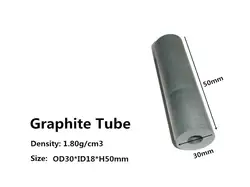 Бесплатная доставка 5 шт. углеграфитовыми трубки OD30 * H50mm, графит трубки для sic покрытие