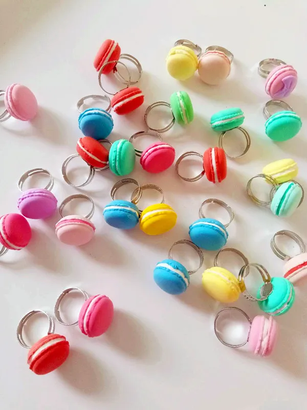 

2018 Harajuku ice cream candy color Macarons rings for women bague femme anelli anillos mujer jewellery anillos mujer anillo