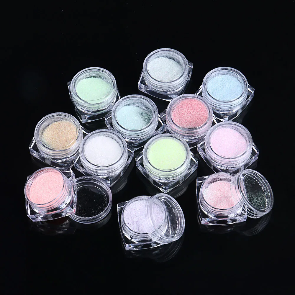 

12 Color/Set Icing Confectionery Color Powder Nail Art Decoration #0.7