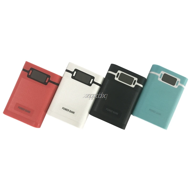

Anti-reverse Portable Power Bank Box 4x 18650 (without battery) DIY Display Battery Charger 5V 2A Powerbank Case Box Z07