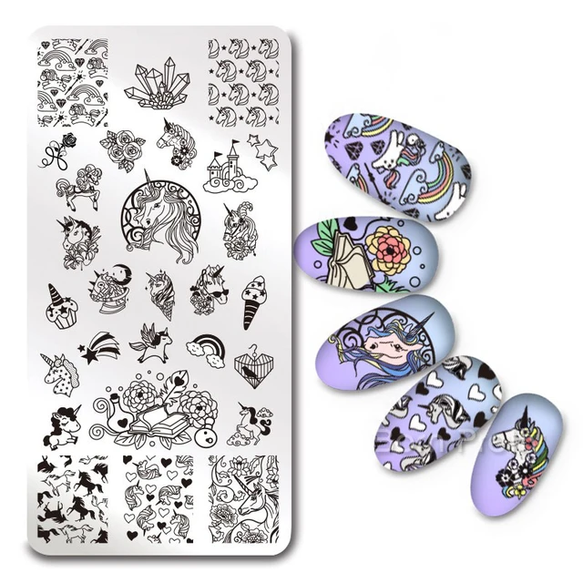 Us 271 15 Off1 Pc Rechteck Stanzen Platte Bär Blume Sterne Mond Origami Muster Vorlage Maniküre Nagel Kunst Platte In 1 Pc Rechteck Stanzen Platte