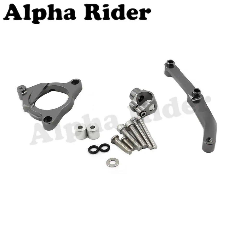 

Alpha Rider Titanium CNC Direction Steering Damper Stabilizer Holder Bracket Mounting Kits for Kawasaki Z800 2013-2016 2015 2014