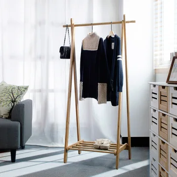 

Coat Racks Living Room Furniture Home Furniture bamboo Coat Rack hanger whole sale clothes rack clothing rack new 88*44.5*150 CM