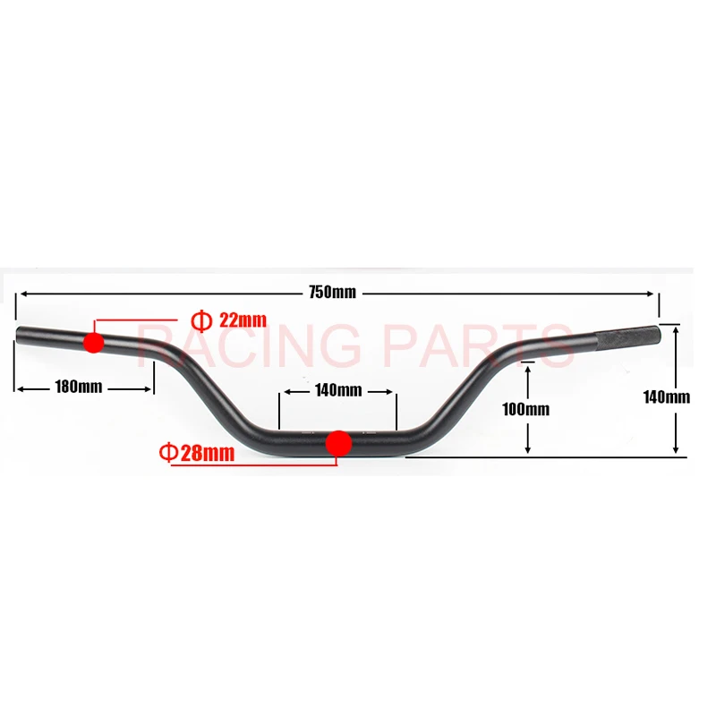 1-1/" Жир Бар 28 мм manillar para motocicleta Мотокросс яма Байк ATV CRF YZF KLX RMZ exc