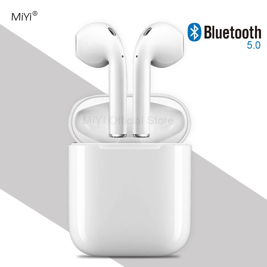 

i12 tws bluetooth 5.0 earphone wireless earphones earbuds touch control headset for all smart phone headphone with charging case