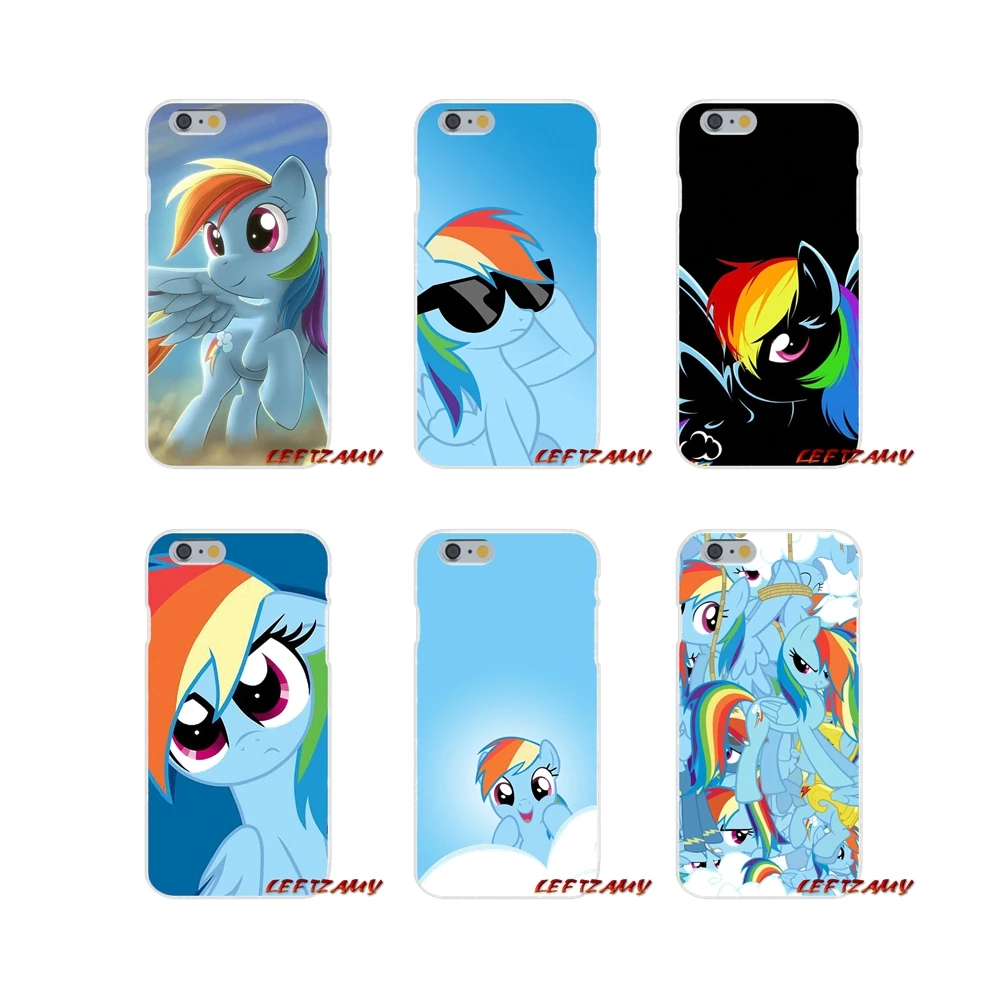 

cute My Little Pony Rainbow Dash For iPhone X XR XS MAX 4 4S 5 5S 5C SE 6 6S 7 8 Plus Accessories Phone Shell Covers
