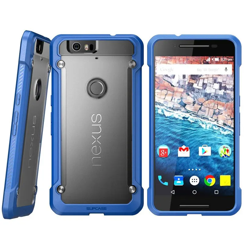 Per Google Nexus 6 p Caso di 5.7 pollice (2015 Release) SUPCASE UB Serie Premium Ibrida Del Respingente di TPU + PC Caso della Parte Posteriore Della Calotta di protezione-in Case da Cellulari e telecomunicazioni su  