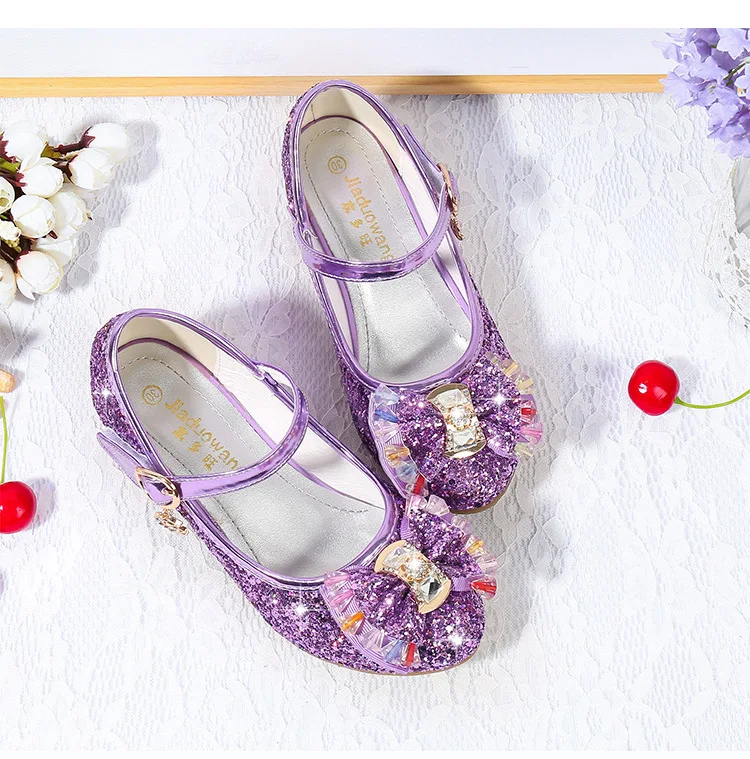 Sapatos de Dança Praça de Salto Sapatos de Princesa de Festa Crianças Brilho Strass Sapatos Meninas Alto 26-38 7 Cores Z12 Gzx02 jy 7 Jy crianças brilho strass sapatos meninas sapatos