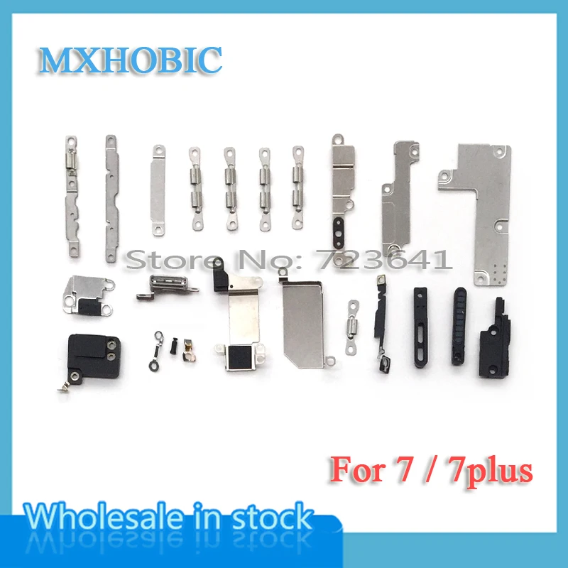 

20sets/lot Inner Accessories for iPhone 7 7G plus Inside Small Metal Parts Holder Bracket Shield Plate Set Kit Replacement