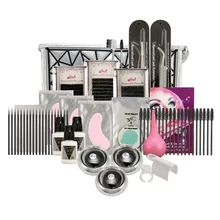 Anmas Rucci 19in1 Eyelash Extension Kits Micro Brushes Glue Lash Pallet Under Eye Pad & Bag Eyelash Extension Full Tools Set Kit