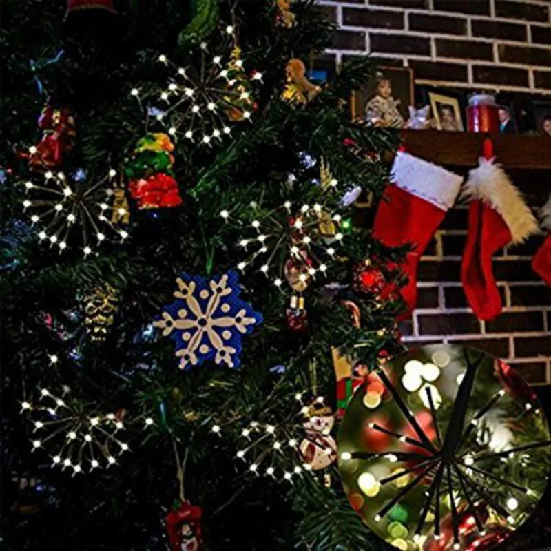 

2M 100LEDs Warm White Firecracker Fairy String Light for Christmas Patio Party EU US Plug