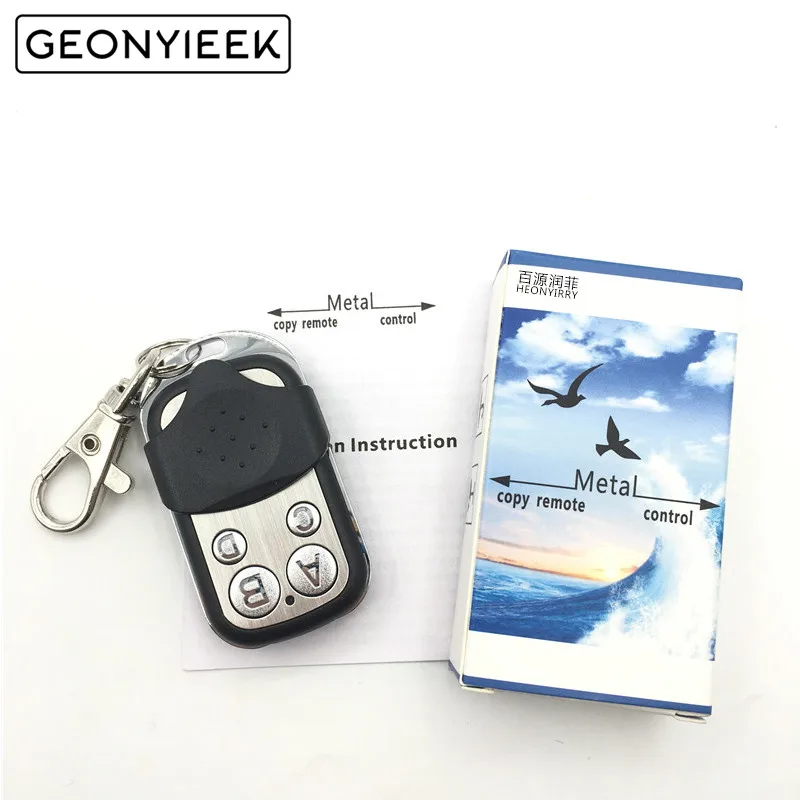 

433.92MHZ Copy Remote Controller Metal Clone Remotes Auto Copy Duplicator For Gadgets Car Home Garage High Quality GDeals