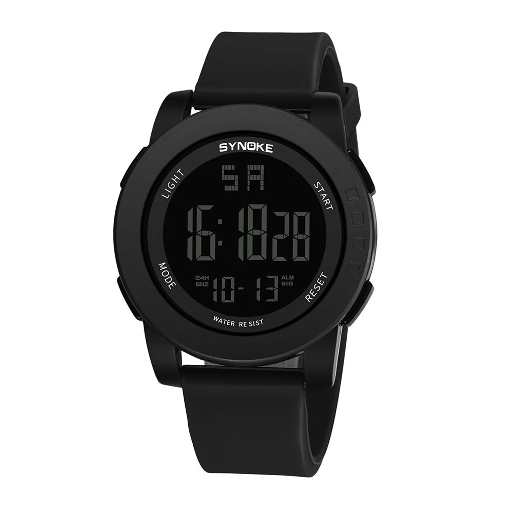 SYNOKE Multi Function 30M Waterproof Watch LED Digital Double Action