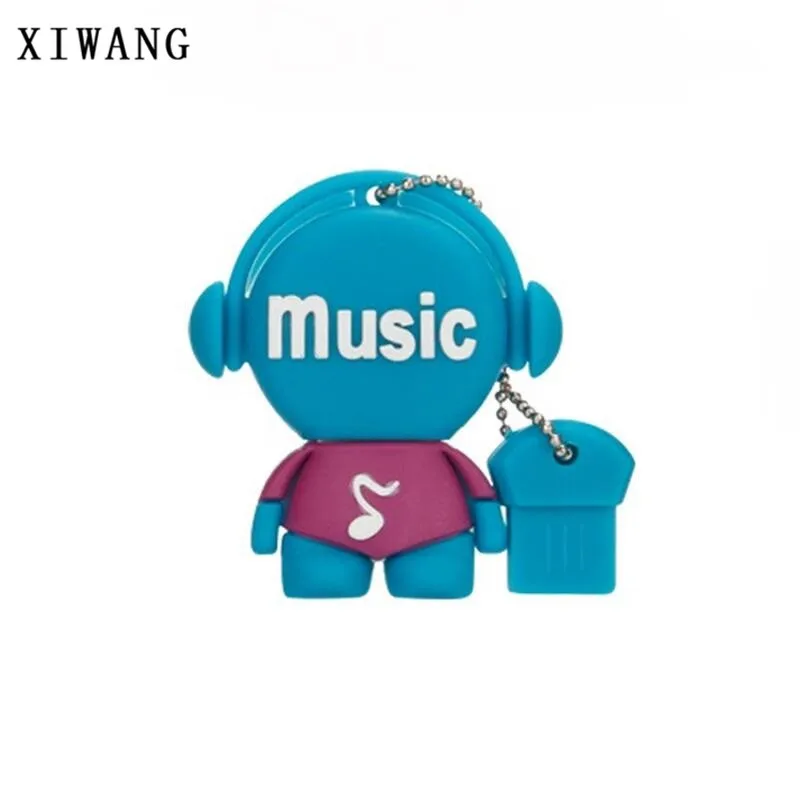 new Cartoon Mini Music Series USB 2.0 4GB 8GB pendrive 16GB pen drive 32GB 64GB USB Flash Drive Personal usb Stick Free Shipping - Цвет: purple