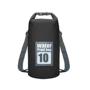 5L/10L/15L/20L/30L плавательные водонепроницаемые сумки для хранения сухой мешок для каноэ каяк рафтинг на открытом воздухе спортивные сумки для путешествий комплект оборудования - Цвет: Black 10L