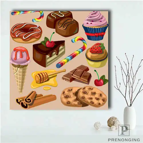 

Custom sweet chocolate (2) Poster Printing Posters Cloth Fabric Wall Art For Living Room Decor#19-01-12-13-53