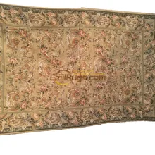 Стиль Роскошный игольчатый точечный ручной тканный ковер винтажный шерстяной Вышитый цветочный ковер ручной вышитый ковер Gc28neeyg28