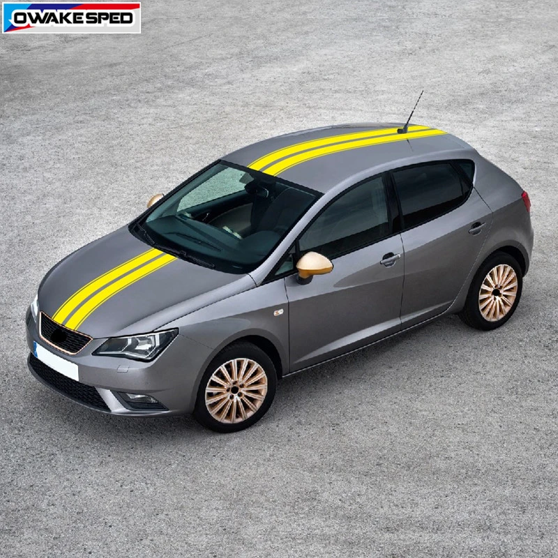 Спортивные полосы Автомобильный капот крыша хвост стикер для Seat Ibiza FR TGI ST Cupra