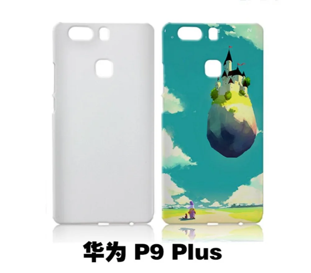 3D сублимационный пластиковый чистый чехол для huawei P9 Plus iphone 4 5s 6s 7 8 plus X 10