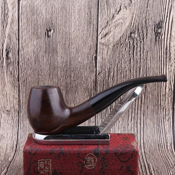 

High grade Ebony pipe Smoking pipe Detachable Durable Smoking Cigarette Pipe Tobacco Cigar Pipes Combustion Piece Gift