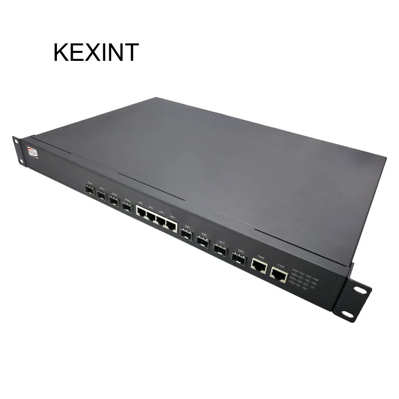 KEXINT EPON OLT с модулями и управлением 4 портами работы FTTH Telecom EPON OLT 1U