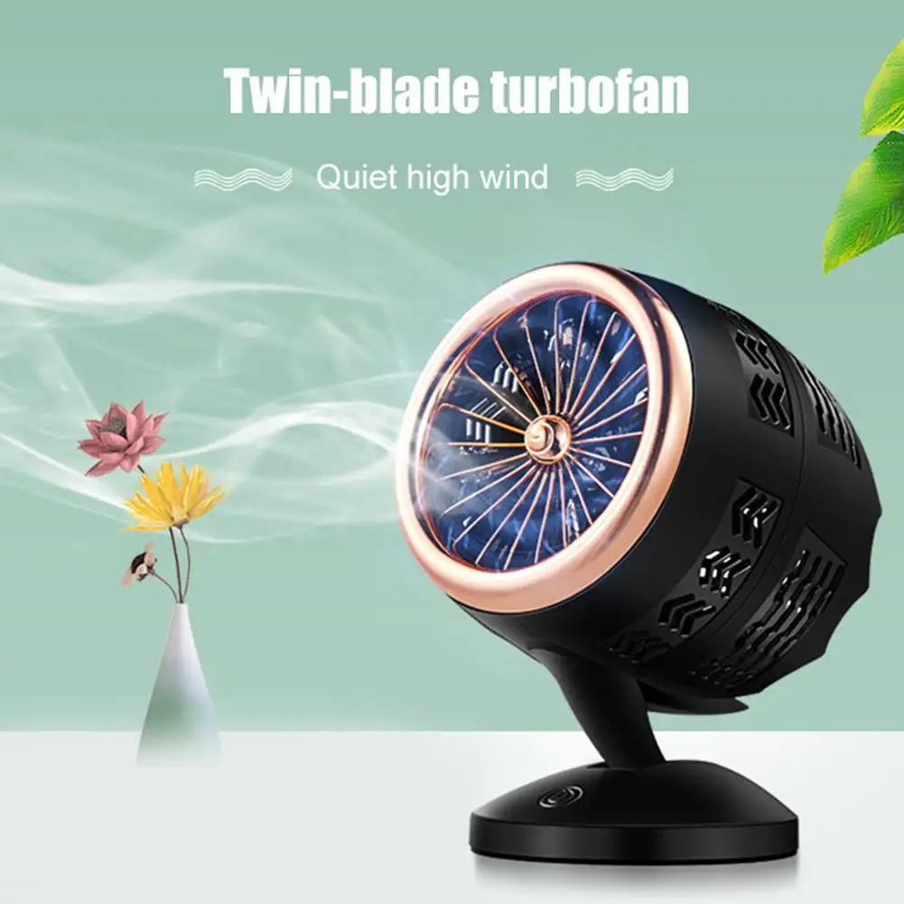 

Portable USB Charged Turbine Convection Circulating Air Cooler Summer Fan